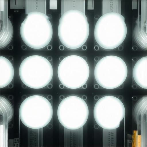 Illustration of an IoT-based home theater bias lighting setup with real-time monitoring and adaptive features