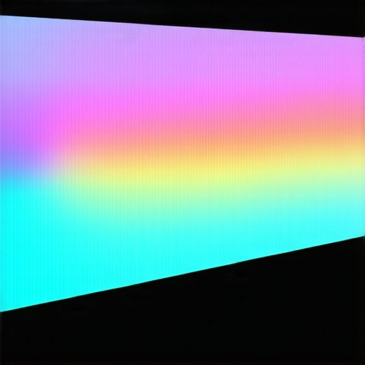Spectrometer measuring LED spectrum for accurate color calibration