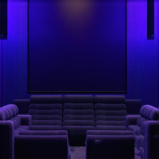 Luxurious home theater with advanced LED and spectral calibration technology
