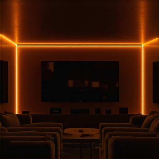 Ambient Lighting Ideas: Enhance Your Movie Room with LED Strips & Backlight