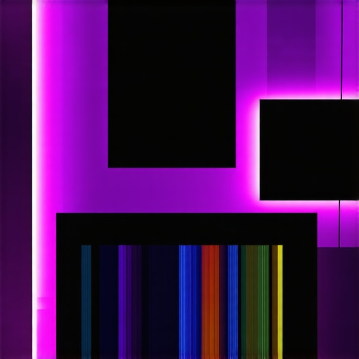 Modern home theater with seamless LED strip integration and dynamic lighting control.