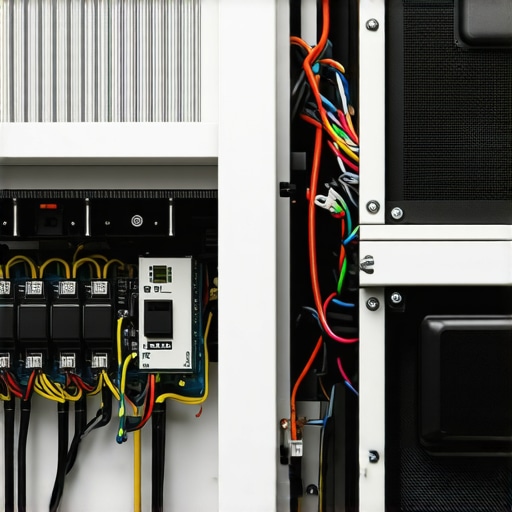 High-end power conditioner with EMC filters in a home theater.