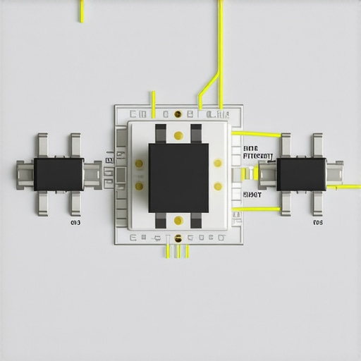 Close-up of an LED bias lighting circuit with noise filters and shielding for flicker-free operation.