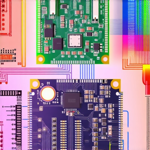 Close-up of high-speed LED driver circuitry with spectral sensors designed for ultra-responsive home theater lighting.