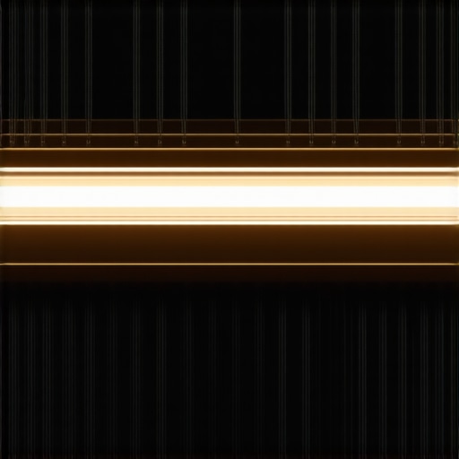 Close-up of LED strip mounted on a heat-dissipating channel with airflow duct