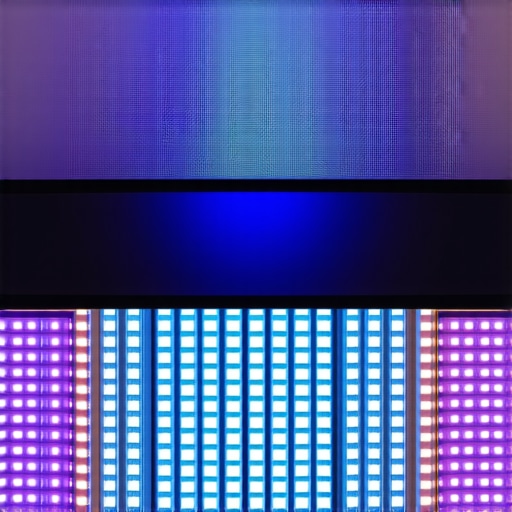 Home theater with spectral calibration tools and micro-LED bias lighting