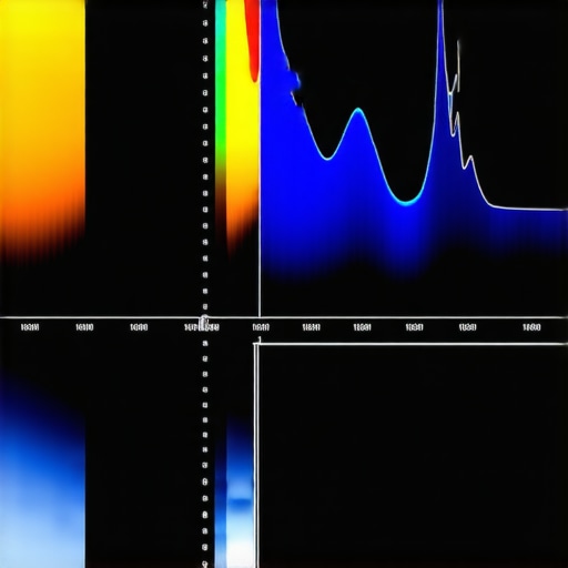 Spectrometer measuring LED light spectrum for precise bias lighting adjustment