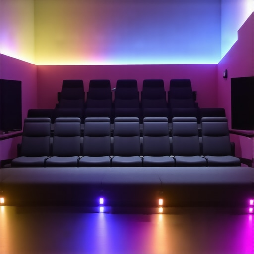 Illustration of high-end LED strips with spectral control for precise bias lighting.